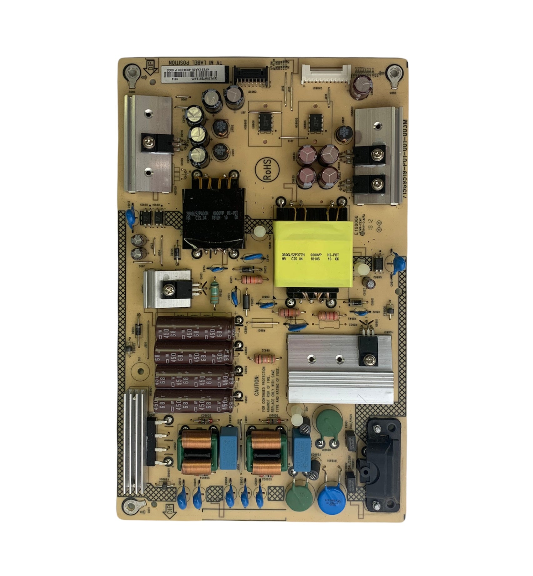 Sharp Insignia PLTVHY291XAG5 Power Supply Board