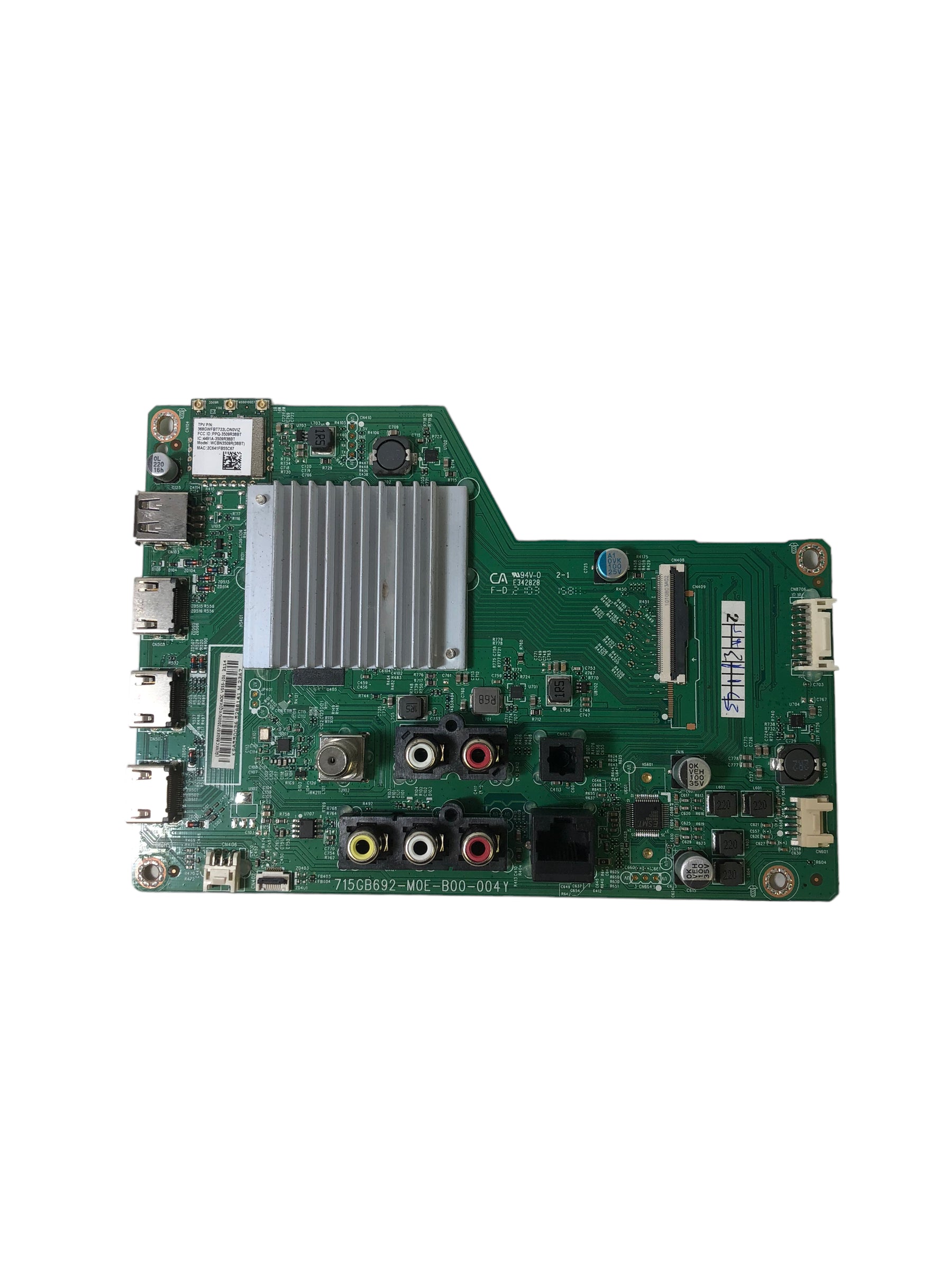 Vizio 756TXKCB02K073 Main Board for V555-J01 (LTCWE7KX Serial)