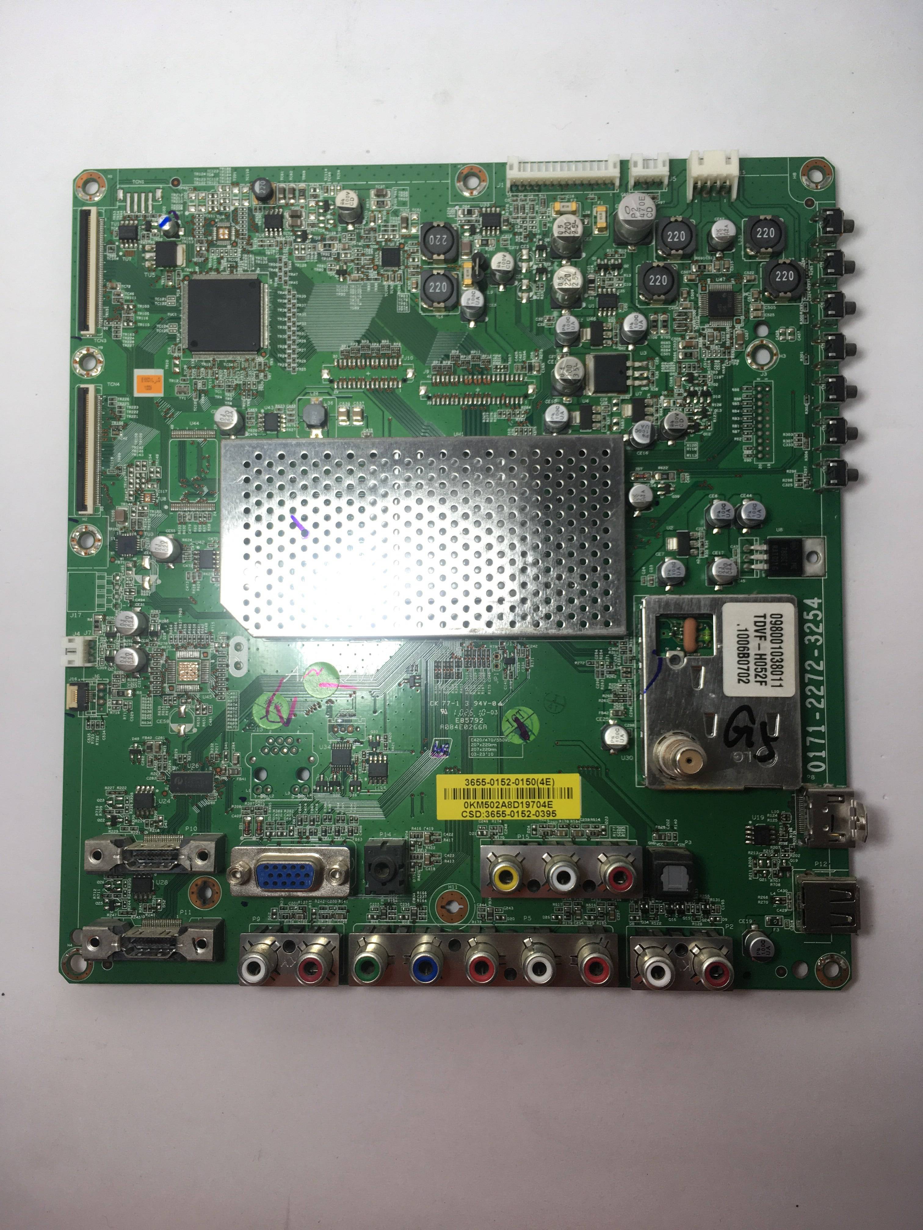 Vizio 3655-0152-0150 (0171-2272-3254) Main Board for E550VL