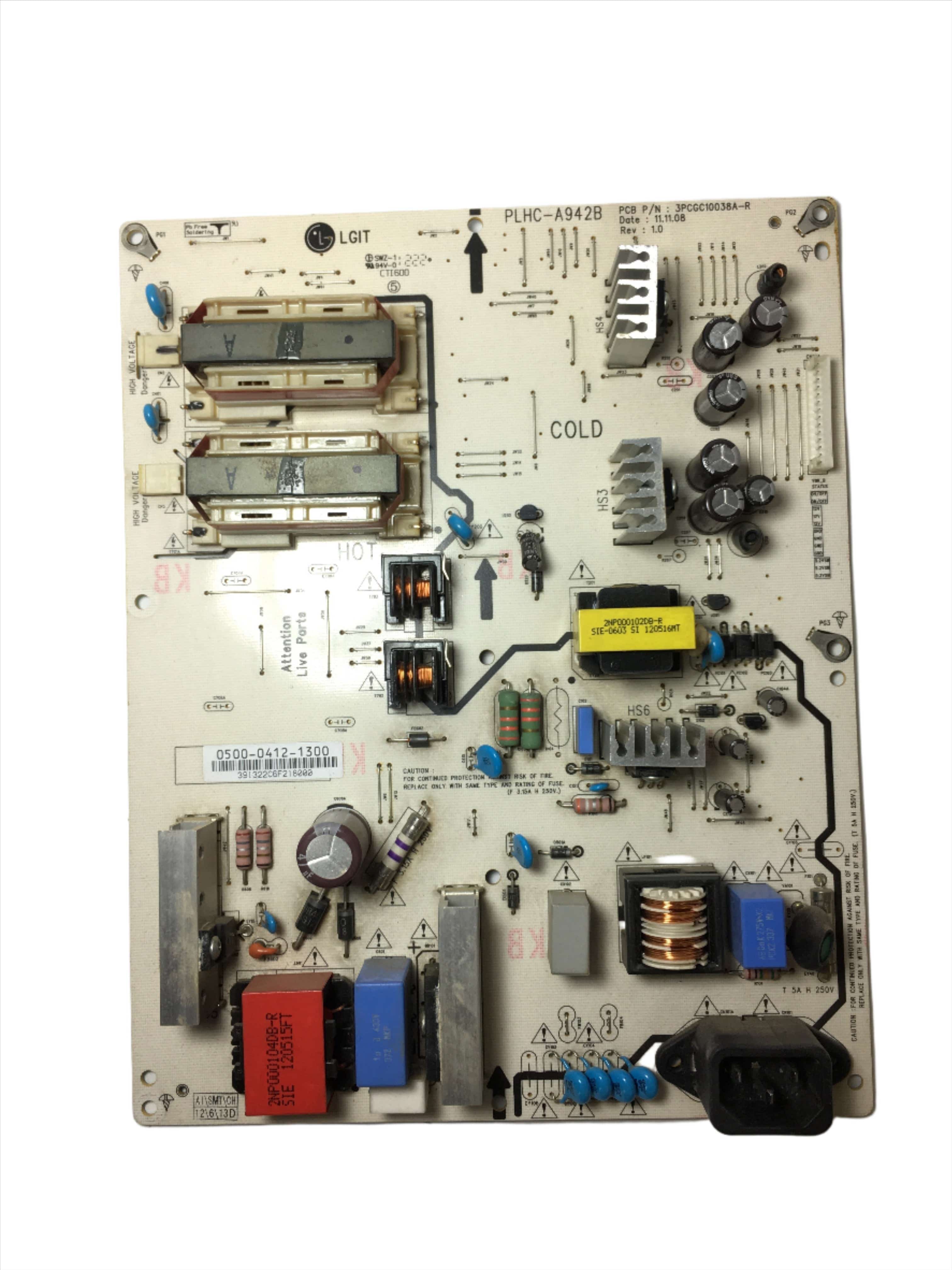 Vizio/JVC 0500-0412-1300 Power Supply / Backlight Inverter E321VL JLC32BC3002