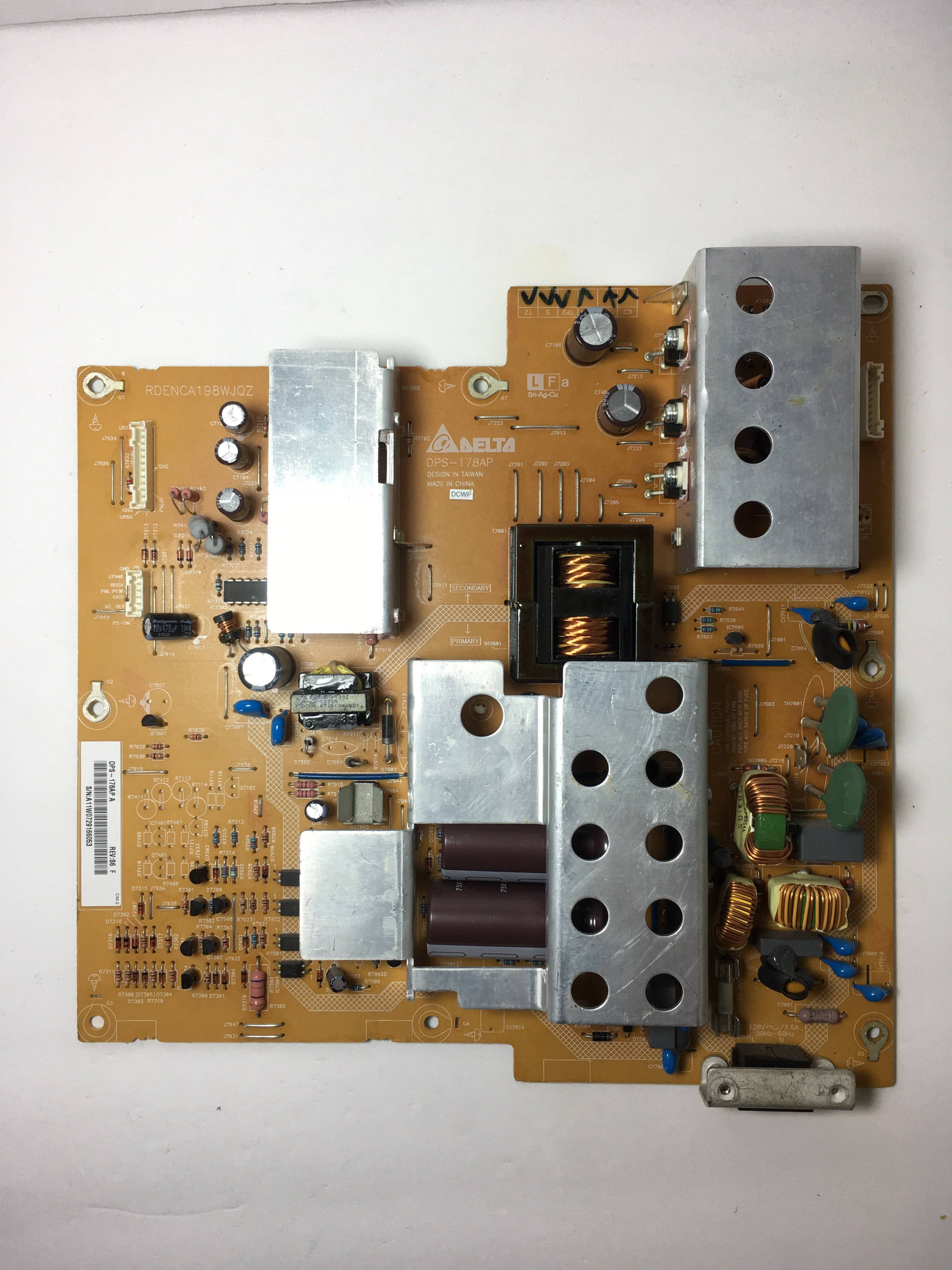 Sharp RDENCA198WJQZ (2950170902, DPS-178APA) Power Supply Unit