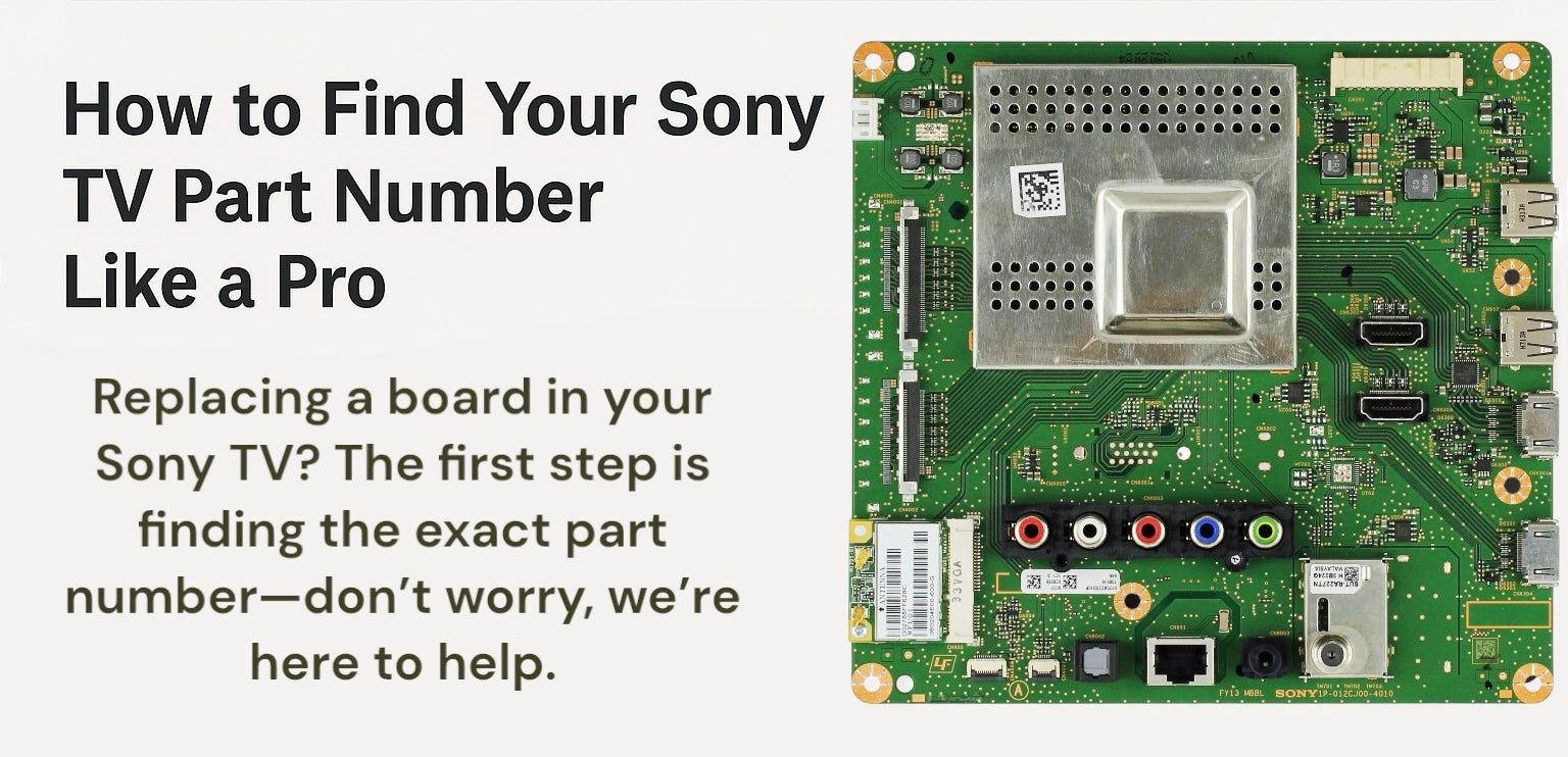 How to Find Your Sony TV Part Number Like a Pro