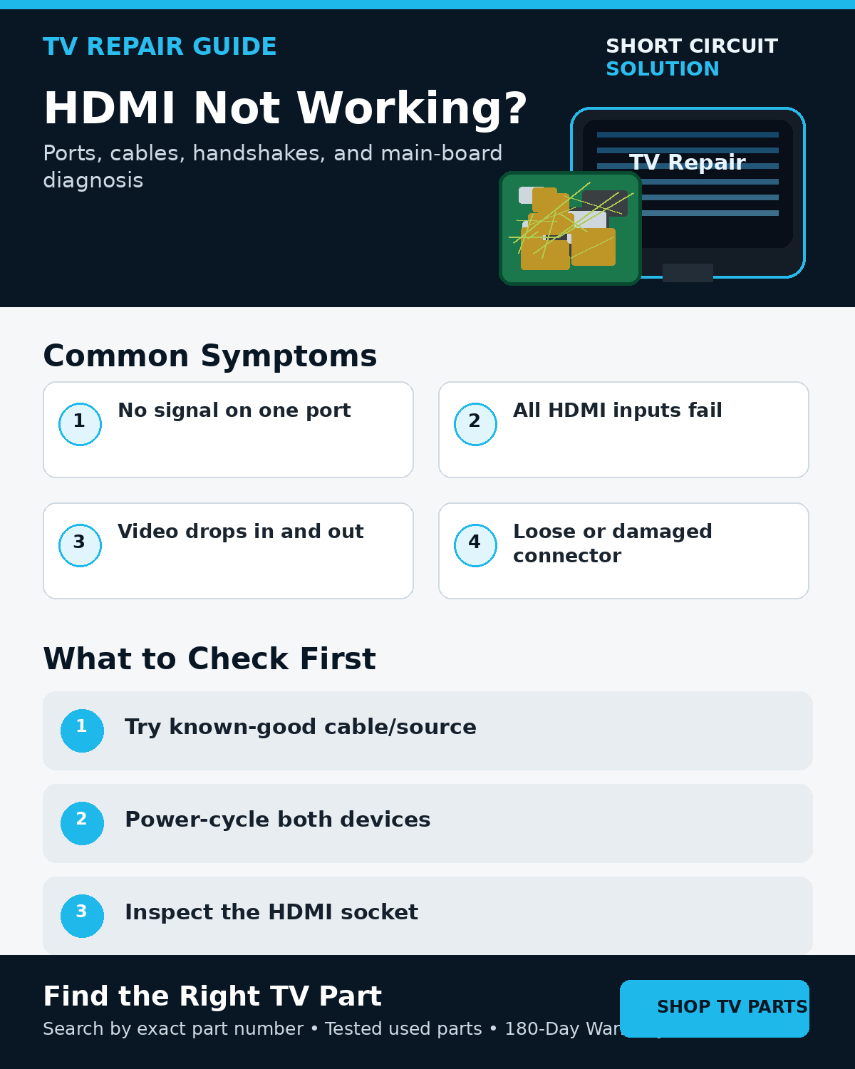 HDMI not working TV troubleshooting guide