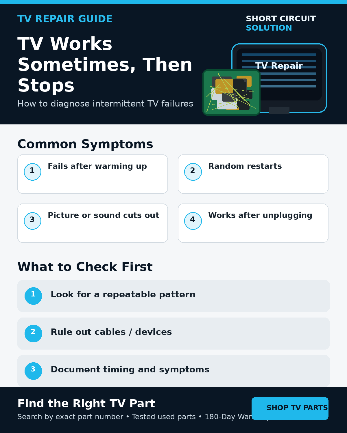 Intermittent TV problems troubleshooting guide