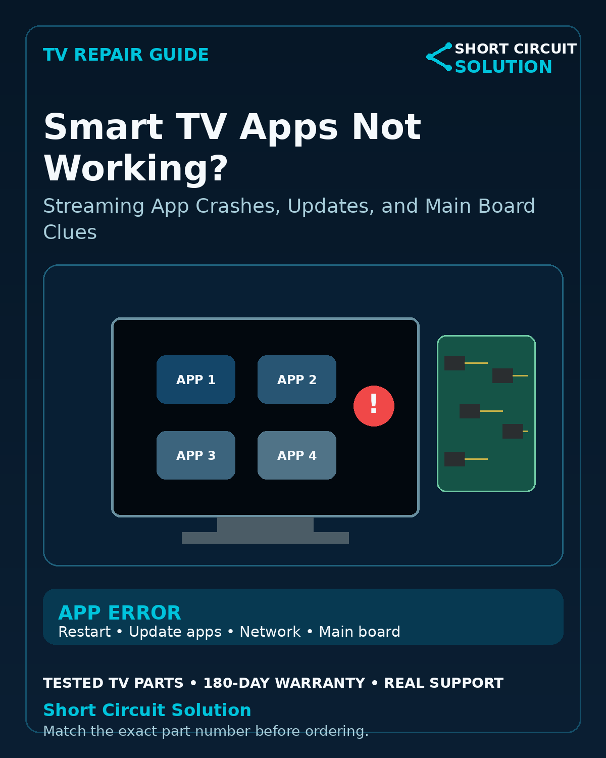 Smart TV apps not working troubleshooting guide - Short Circuit Solution