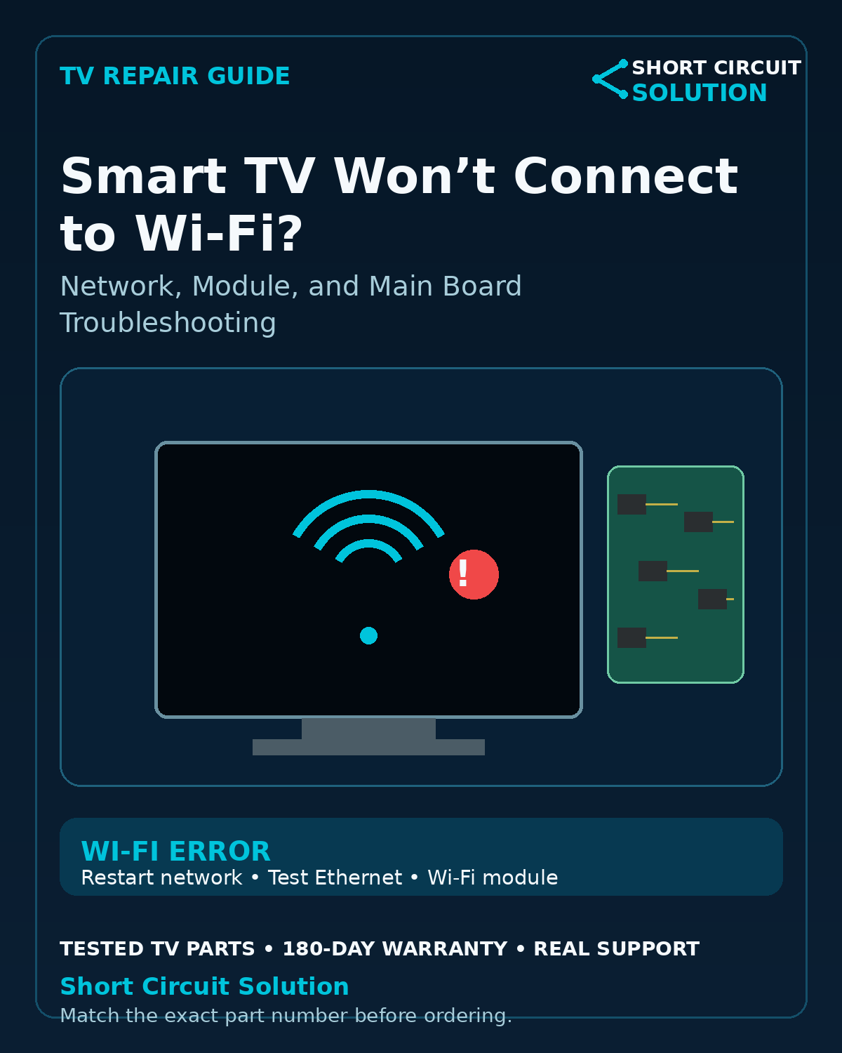 Smart TV Wi-Fi troubleshooting guide - Short Circuit Solution