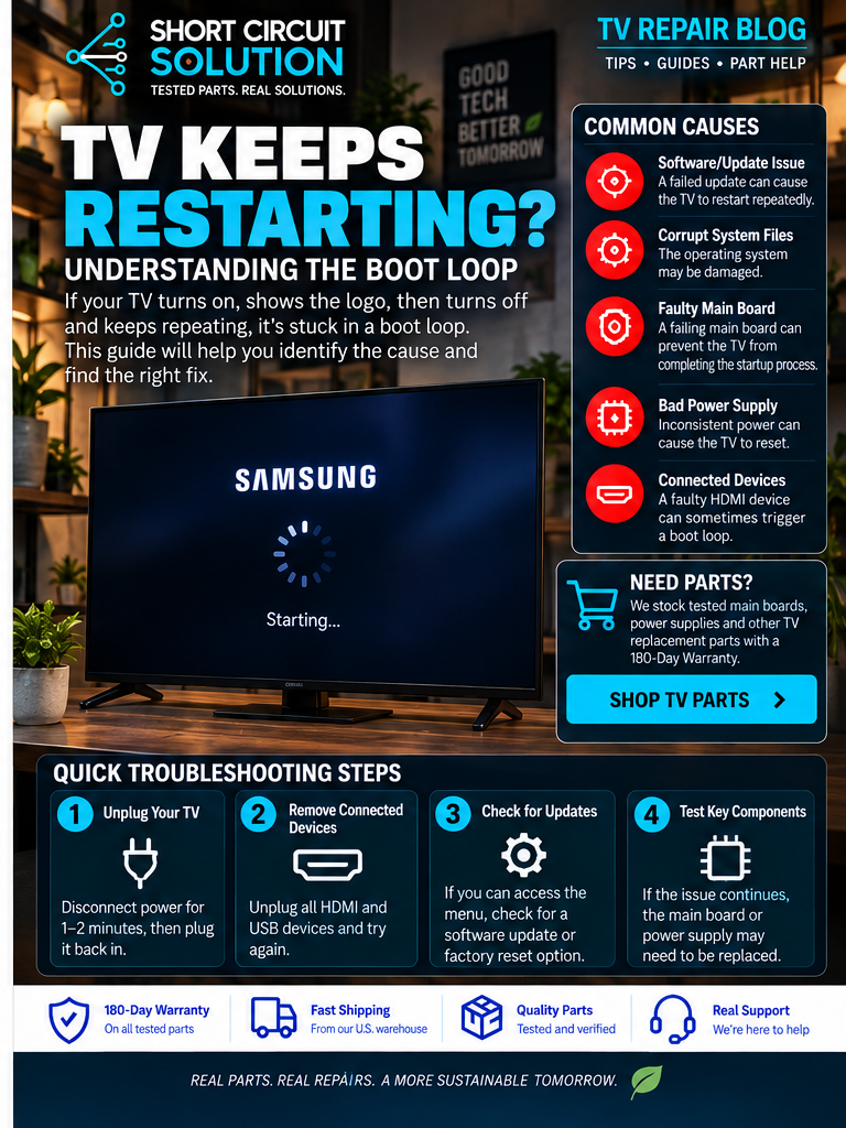 TV keeps restarting boot loop troubleshooting guide