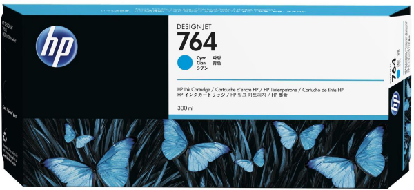 New, Pre-Owned - HP 764 300-ml Cyan Designjet Ink Cartridge | C1Q13A