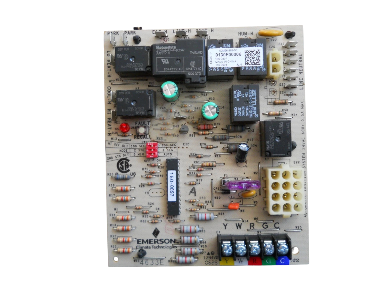 Goodman Amana 0130F00006 Furnace Control Circuit Board 50M56-289-90