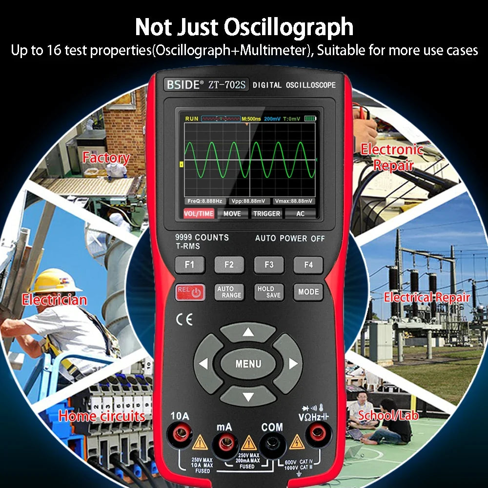BSIDE ZT702S Handheld Oscilloscope Multimeter