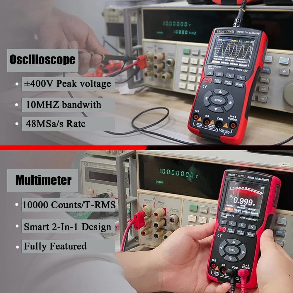BSIDE ZT702S Handheld Oscilloscope Multimeter