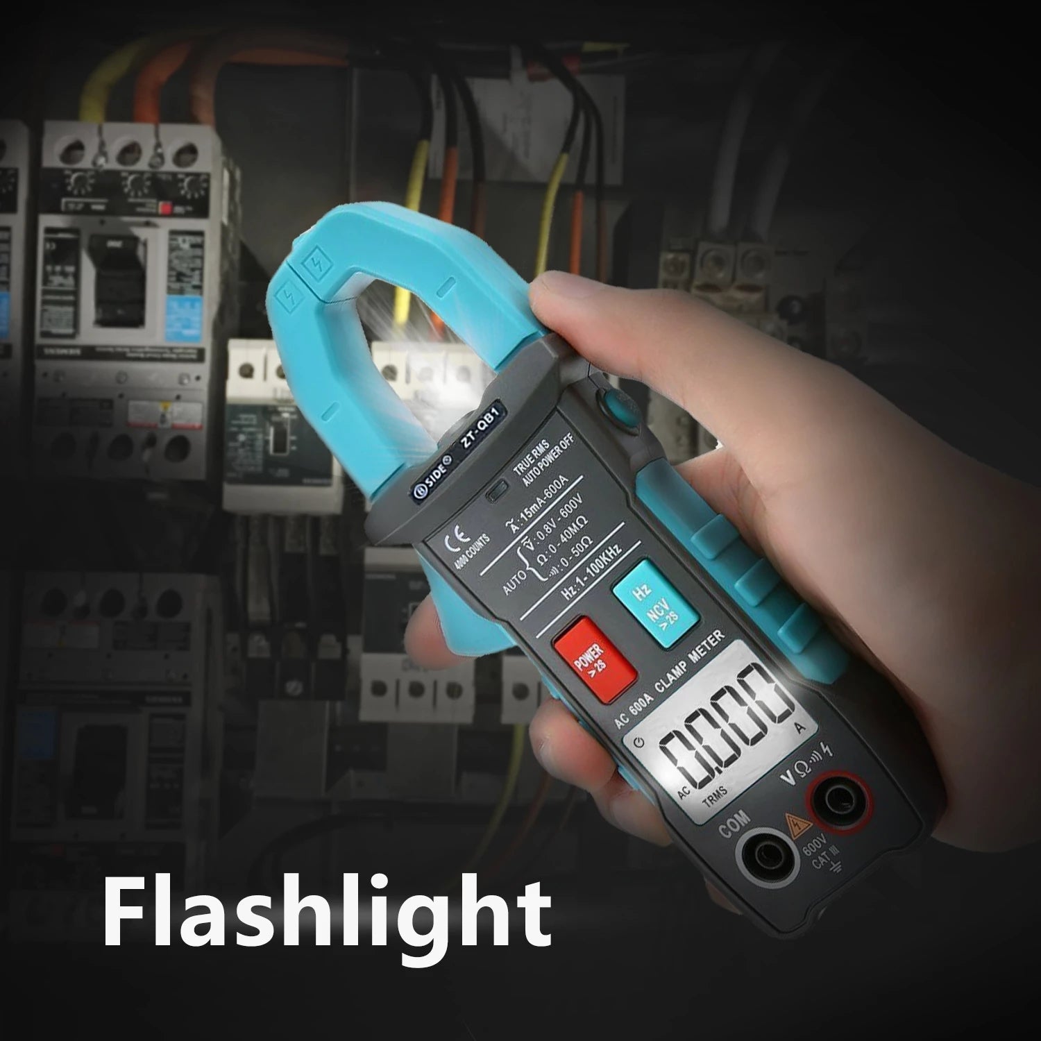 BSIDE ZT-QB1 Digital Clamp Meter T-RMS AC/DC Multimeter with NCV