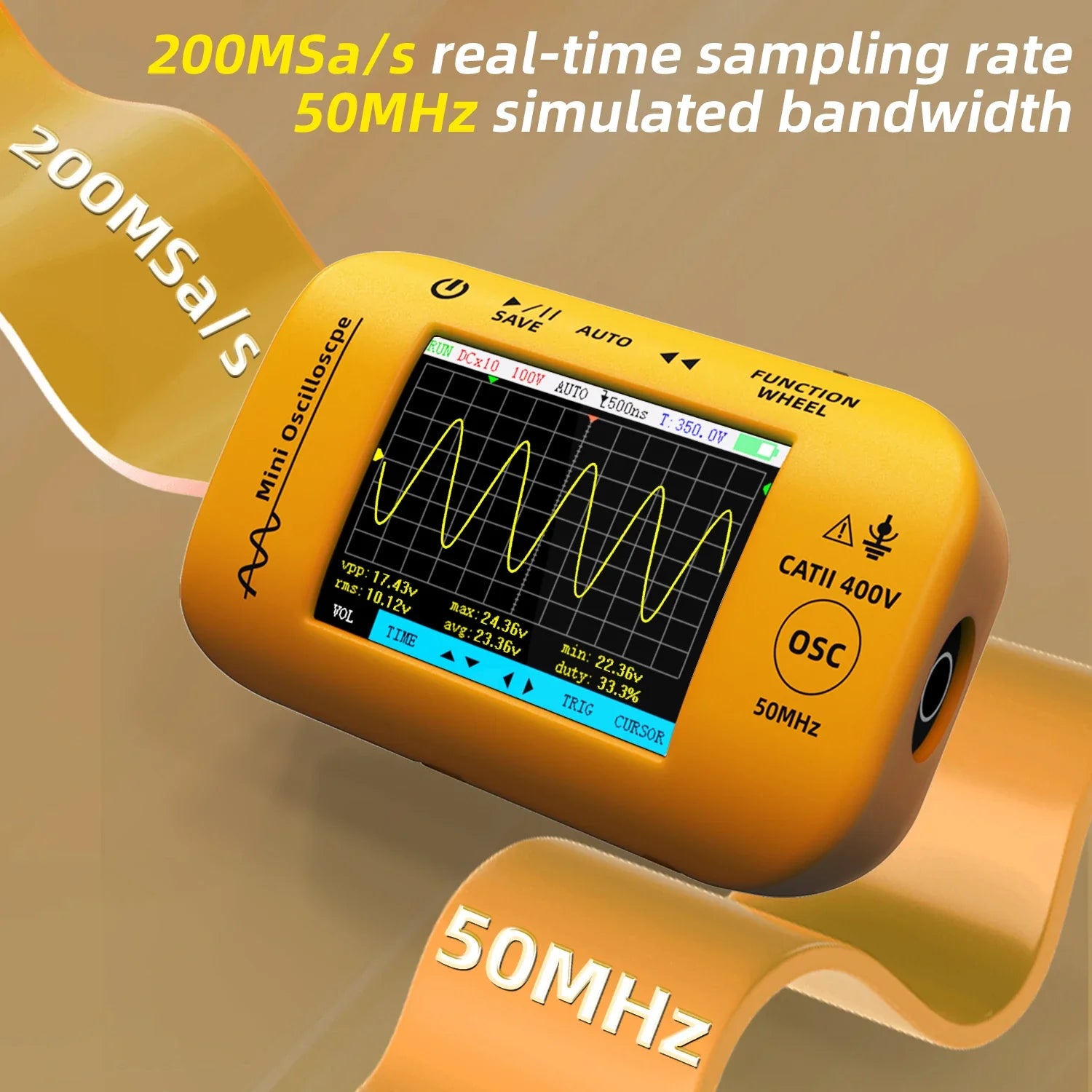 BSIDE OT4 Handheld Digital Oscilloscope