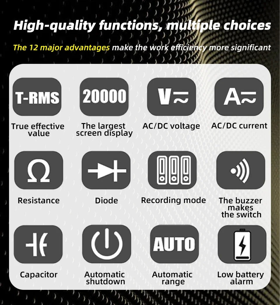 BSIDE S500 Digital Multimeter – Professional High-Precision Multi-Function Tester