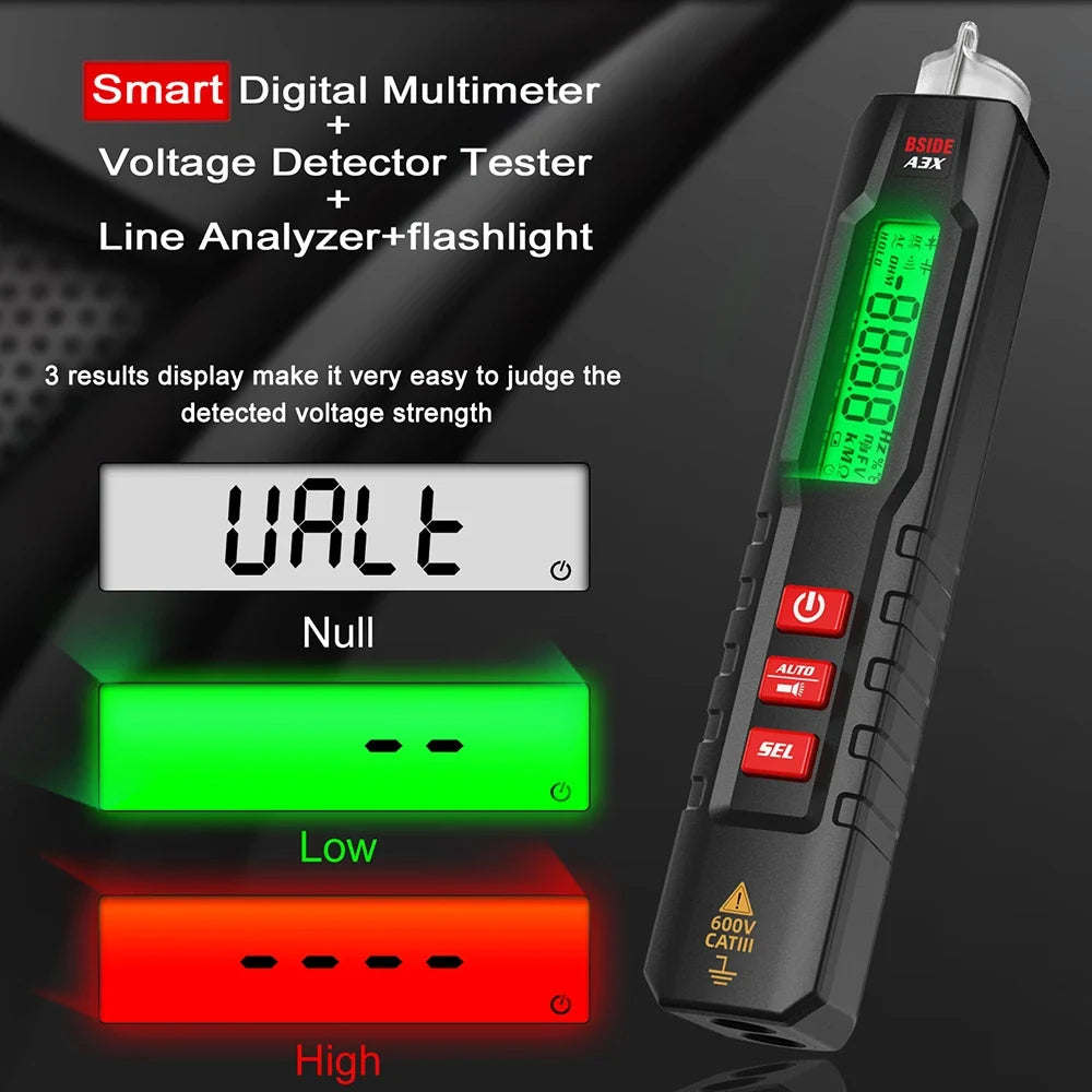 BSIDE A3X Voltage Tester Pen with NCV Detection