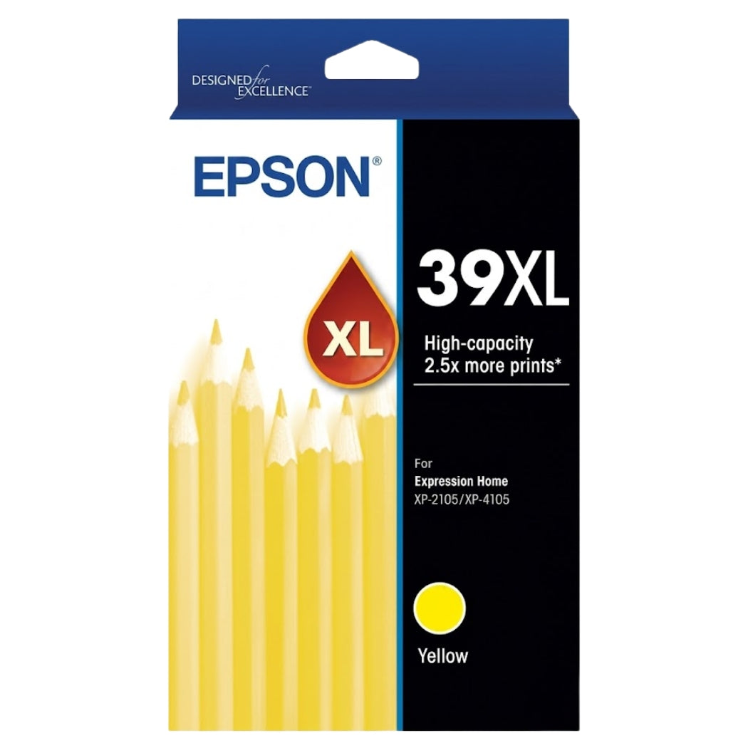 New, Pre-Owned - Epson 39XL High Yield Yellow Ink Cartridge, C13T04L492