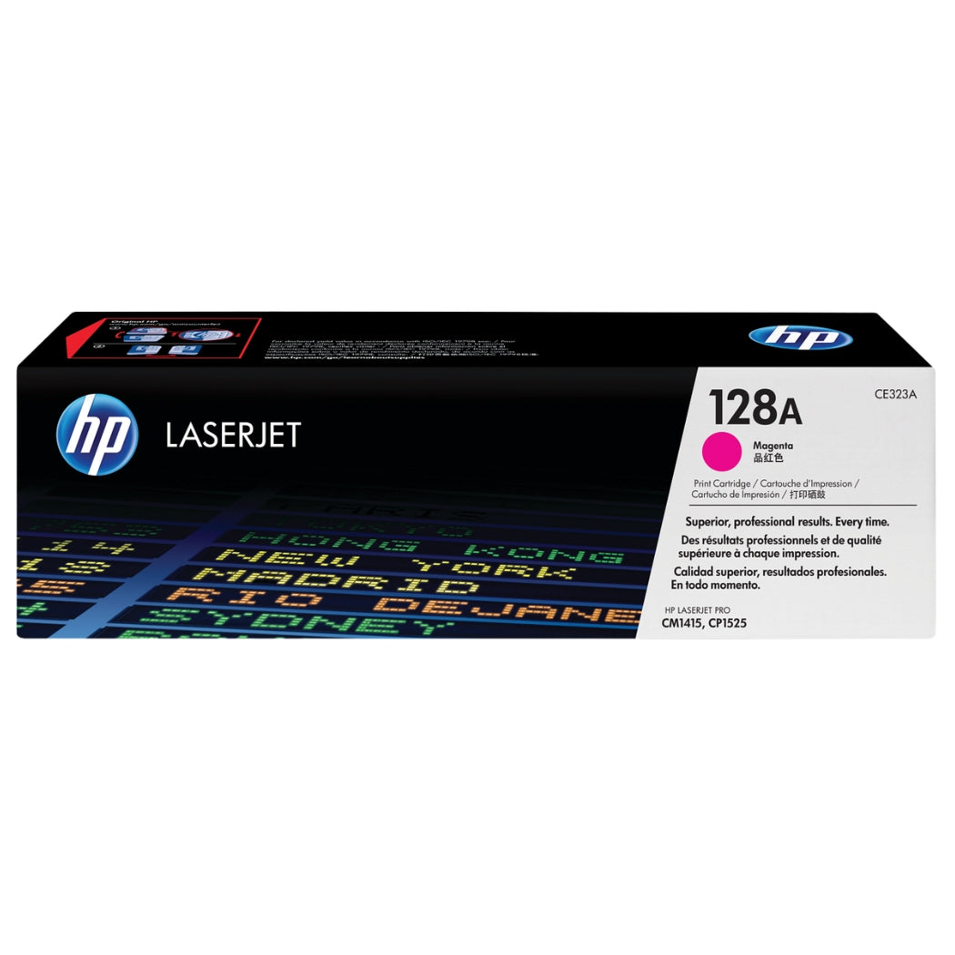 New, Pre-Owned - HP 128A Standard Yield Magenta Toner Cartridge, CE323A