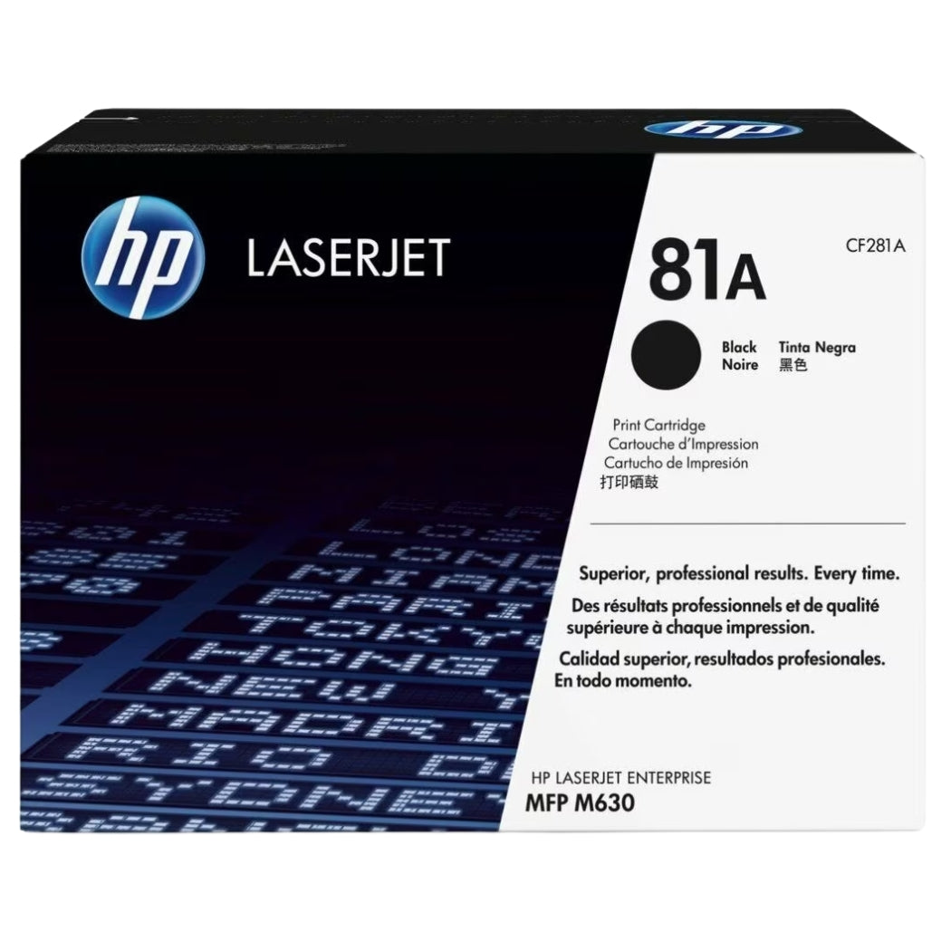 New, Pre-Owned - HP 81A Black LaserJet Toner Cartridge, CF281A
