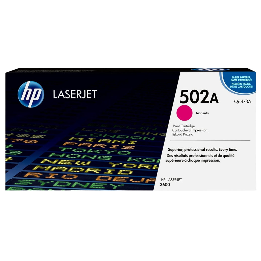 New, Pre-Owned - HP 502A Standard Yield Magenta LaserJet Toner Cartridge, Q6473A