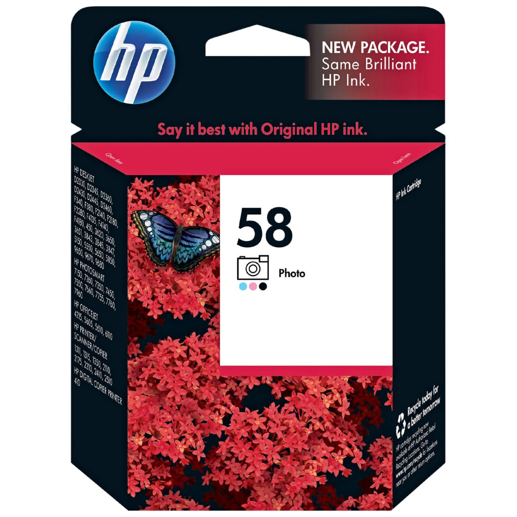 New, Pre-Owned - HP 58 Photo Color (C6658AN) Ink Cartridge