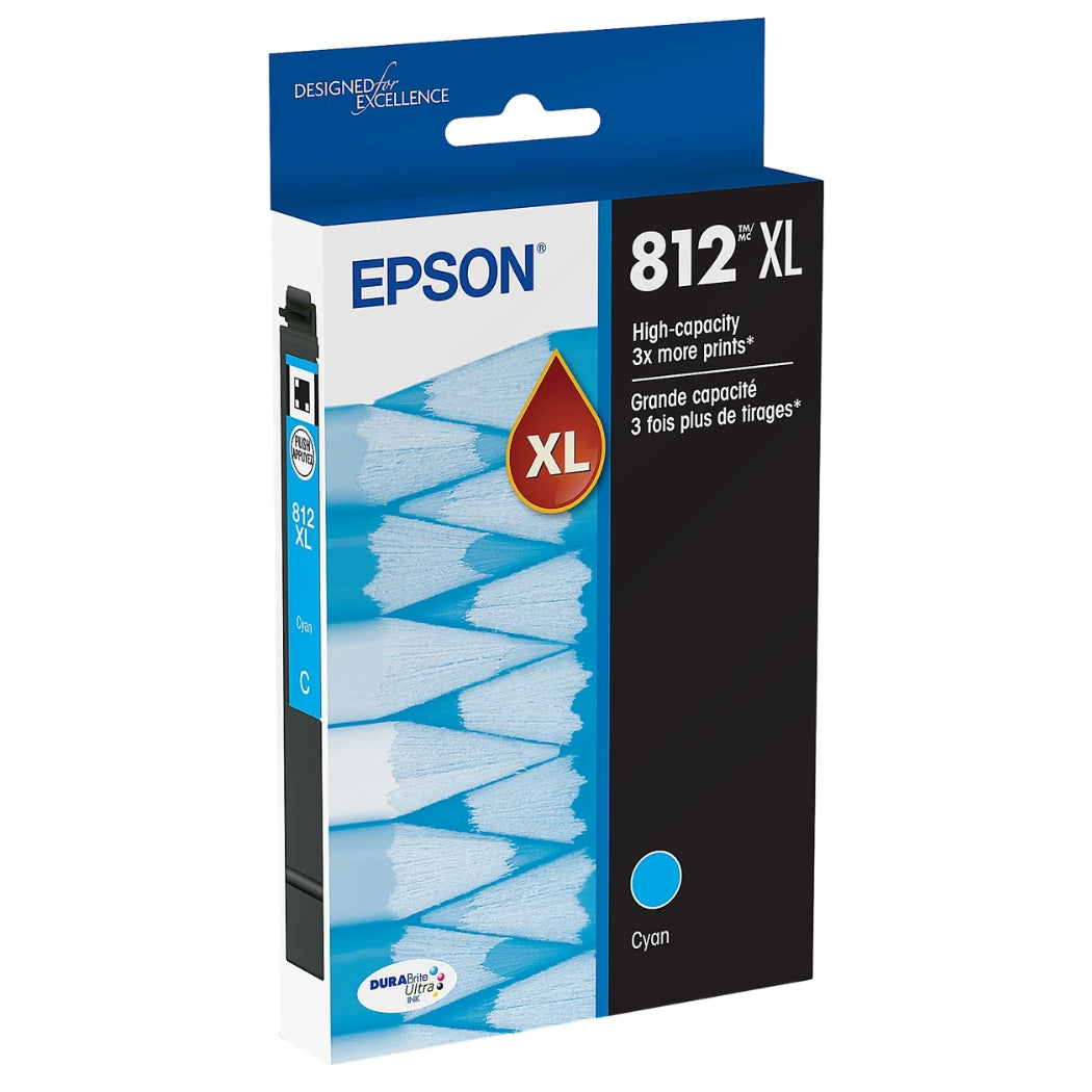 New, Pre-Owned - Epson T812XL Cyan High Yield Ink Cartridge (T812XL220-S)