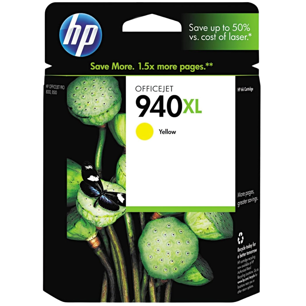 New, Pre-Owned - HP 940XL (C4909AN) Yellow High Yield Ink Cartridge