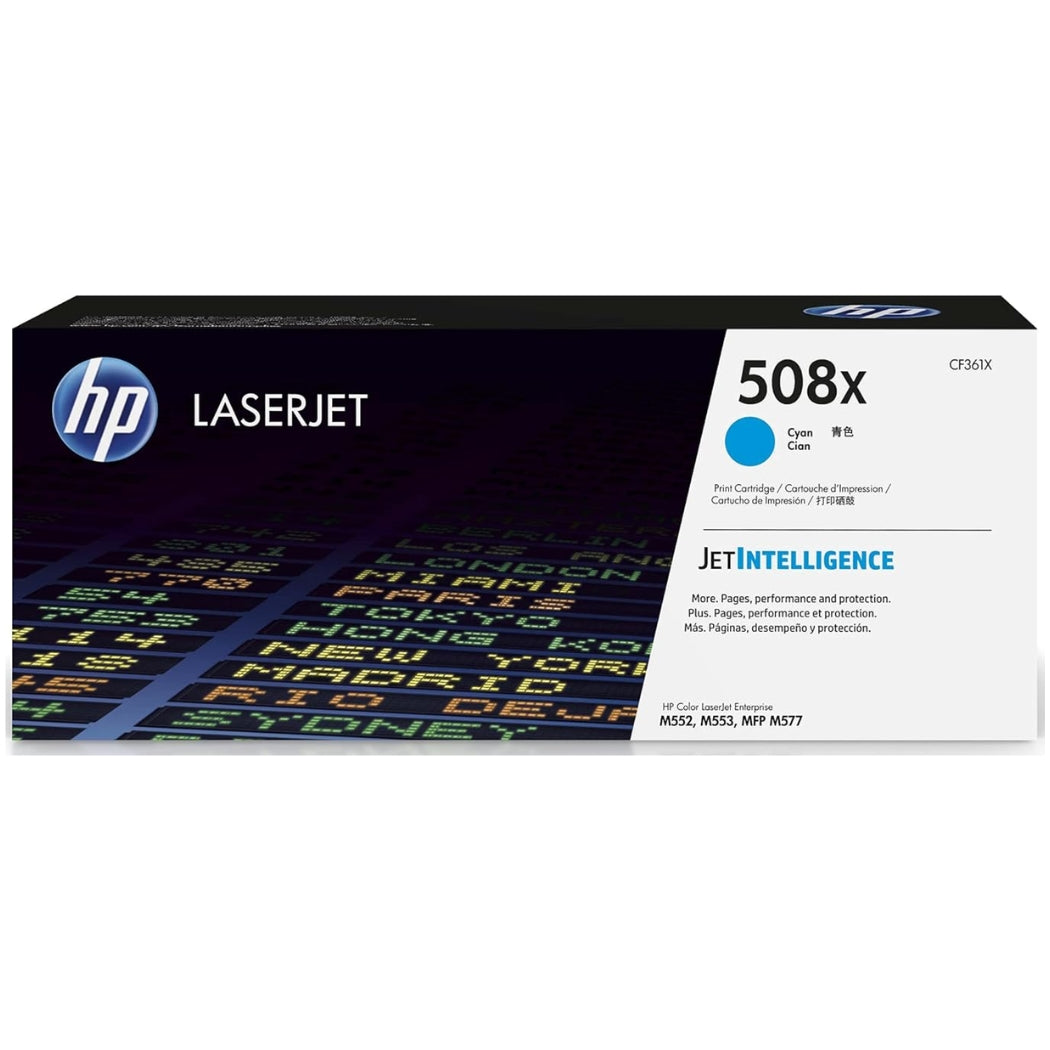 New, Pre-Owned - HP 508X High Yield Cyan LaserJet Toner Cartridge, CF361X
