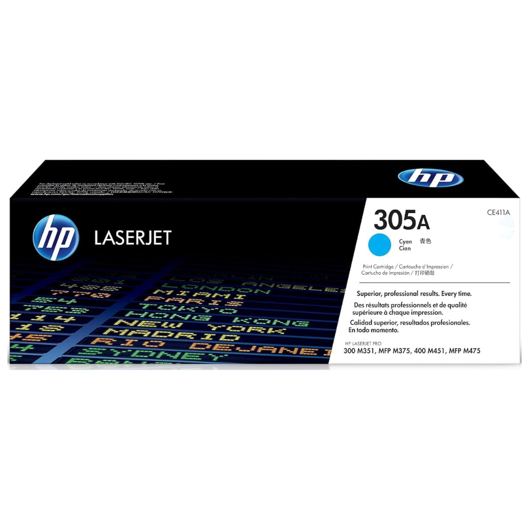 New, Pre-Owned - HP 305A Standard Yield Cyan Toner Cartridge, CE411A