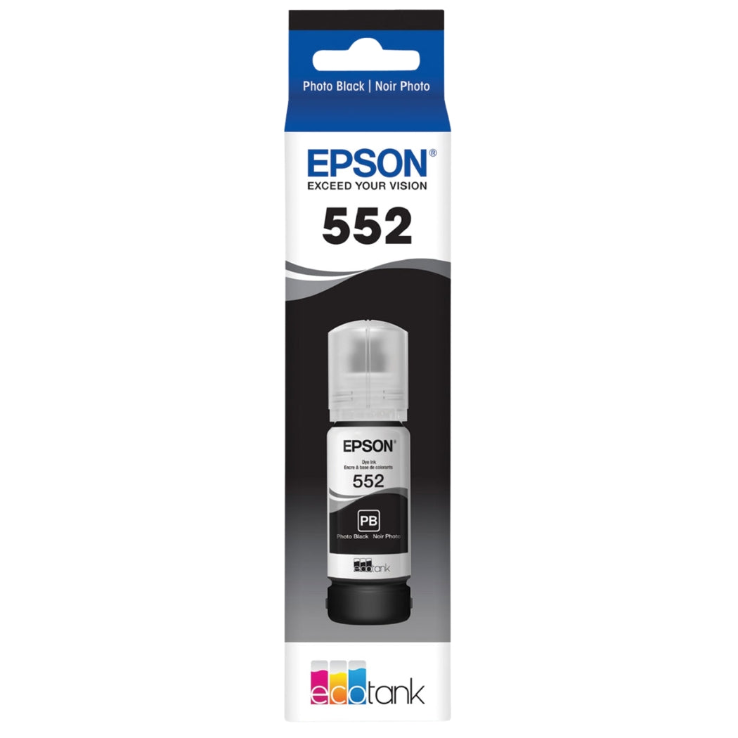 New, Pre-Owned - Epson (552) Ultra High-Yield Photo Black Ink Bottle, T552120-S