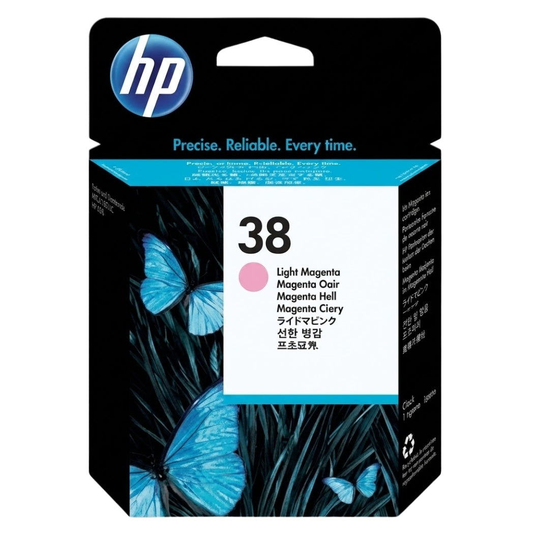 New, Pre-Owned - HP 38 Light Magenta (C9419A) Ink Cartridge
