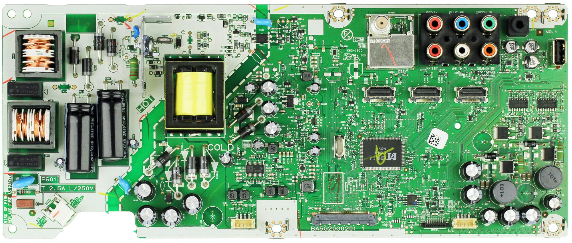 Magnavox A5G21MMA-001 Main/Power Supply Board 40ME325V/F7 w/serial beginning ME1