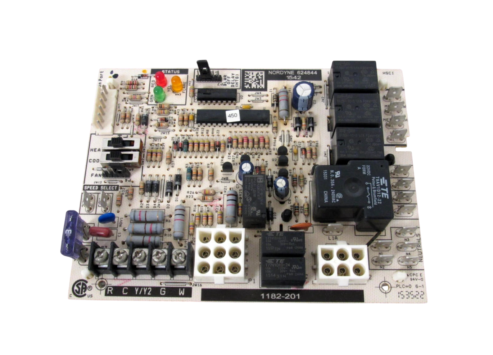 NORDYNE 1182-201 Furnace Control Circuit Board (624844)
