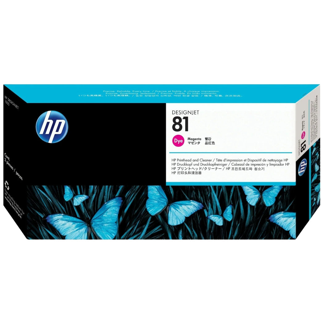 New, Pre-Owned - HP 81 Magenta Printhead ONLY DesignJet Ink Cartridge, C4952A