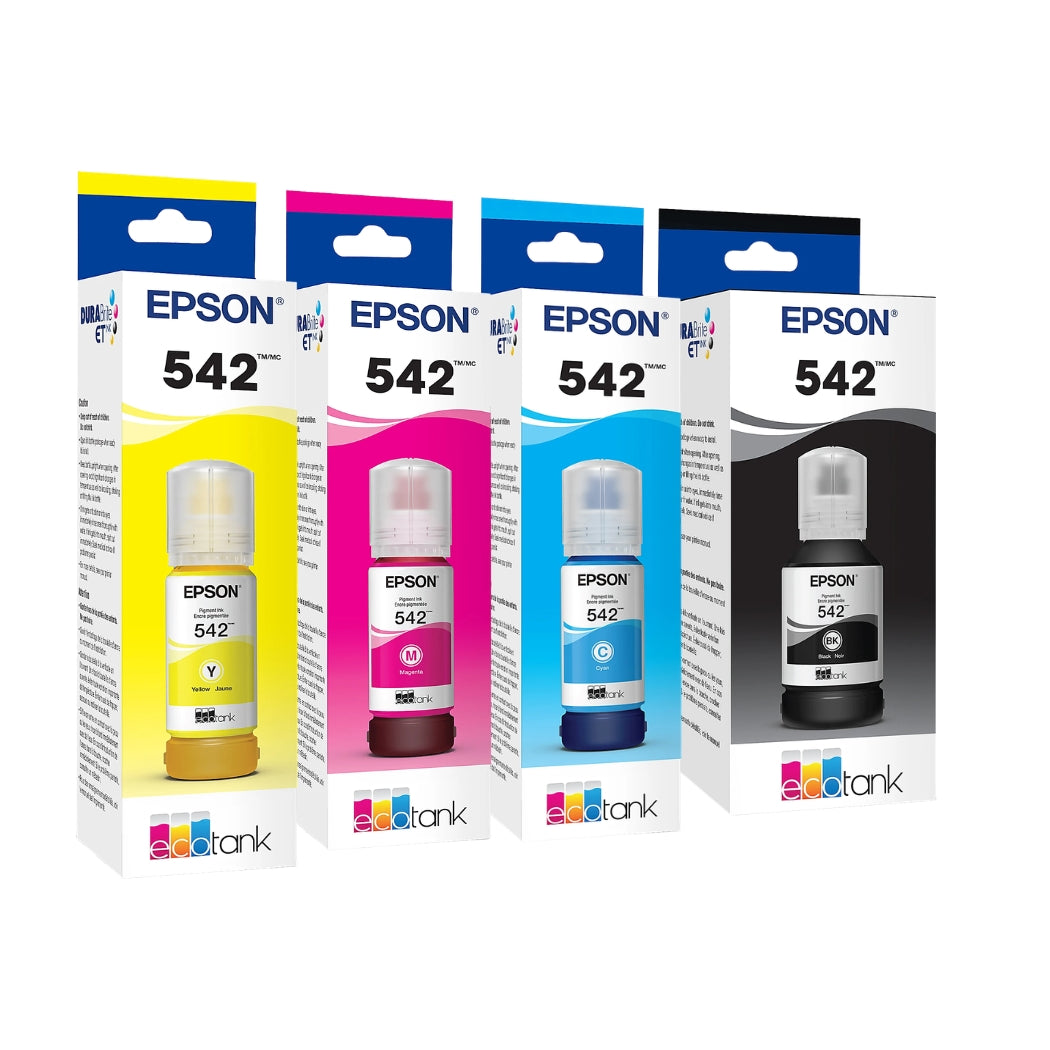 New, Pre-Owned - Epson 542 Standard Yield Multi-color (4-Pack) Ink Bottle