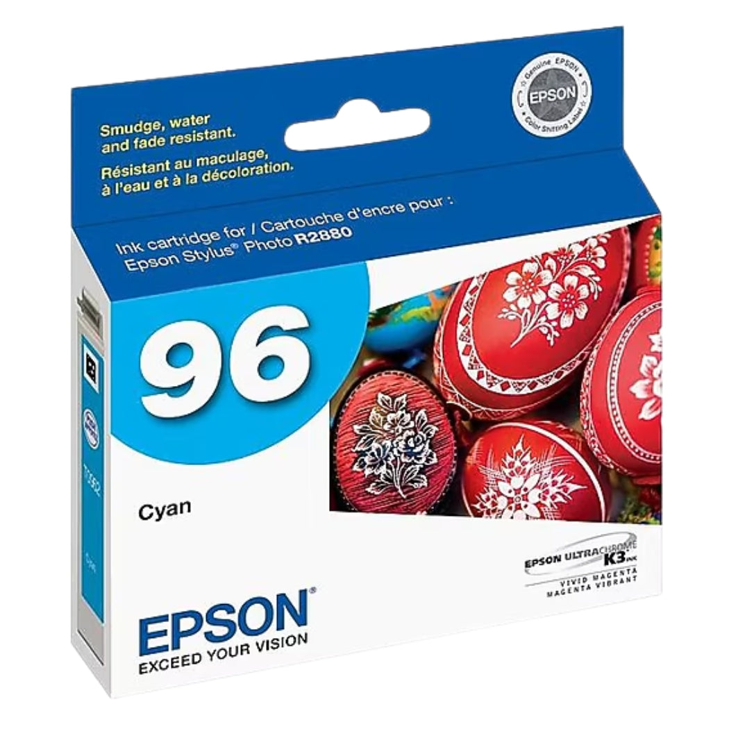 New, Pre-Owned - Epson 96 (T0962) Cyan Ink Cartridge