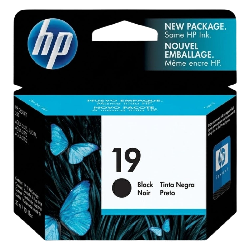 New, Pre-Owned - HP 19 (C6628A) Black Ink Cartridge