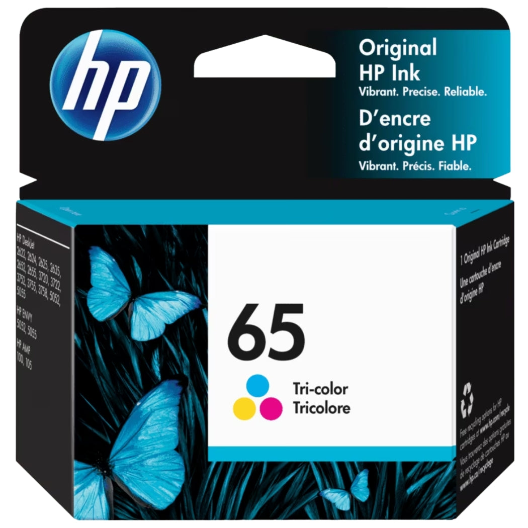New, Pre-Owned - HP 65 (N9K01AN) Color Ink Cartridge