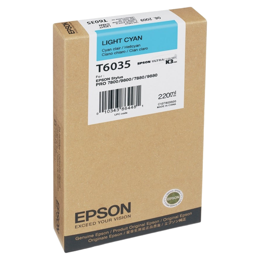 New, Pre-Owned - Epson T6035 Light Cyan Ink Cartridge