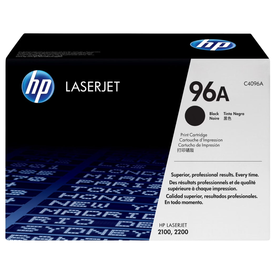 New, Pre-Owned - HP 96A (C4096A) High-Yield Black Toner Cartridge