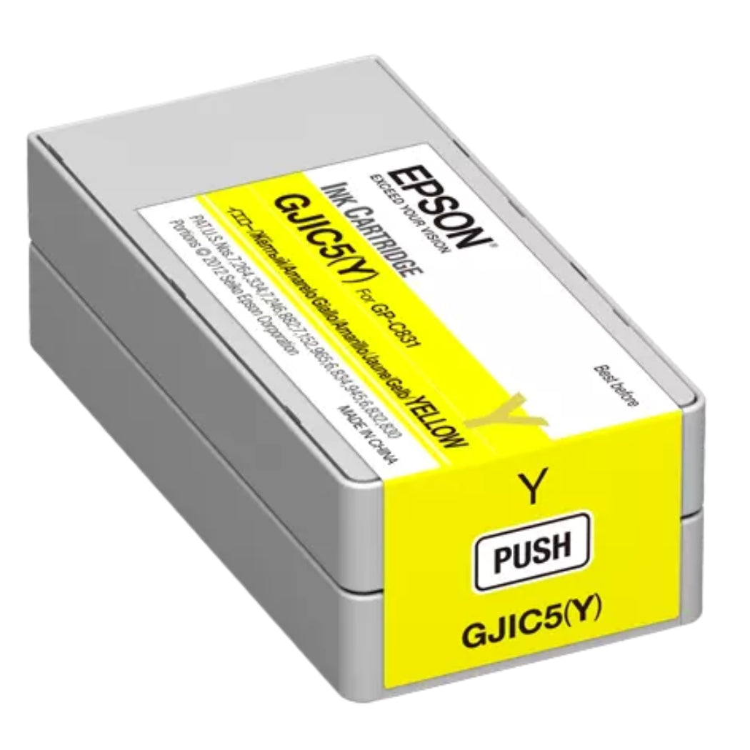New, Pre-Owned - Epson GJIC5 (Y) Yellow Pigment Ink Cartridge