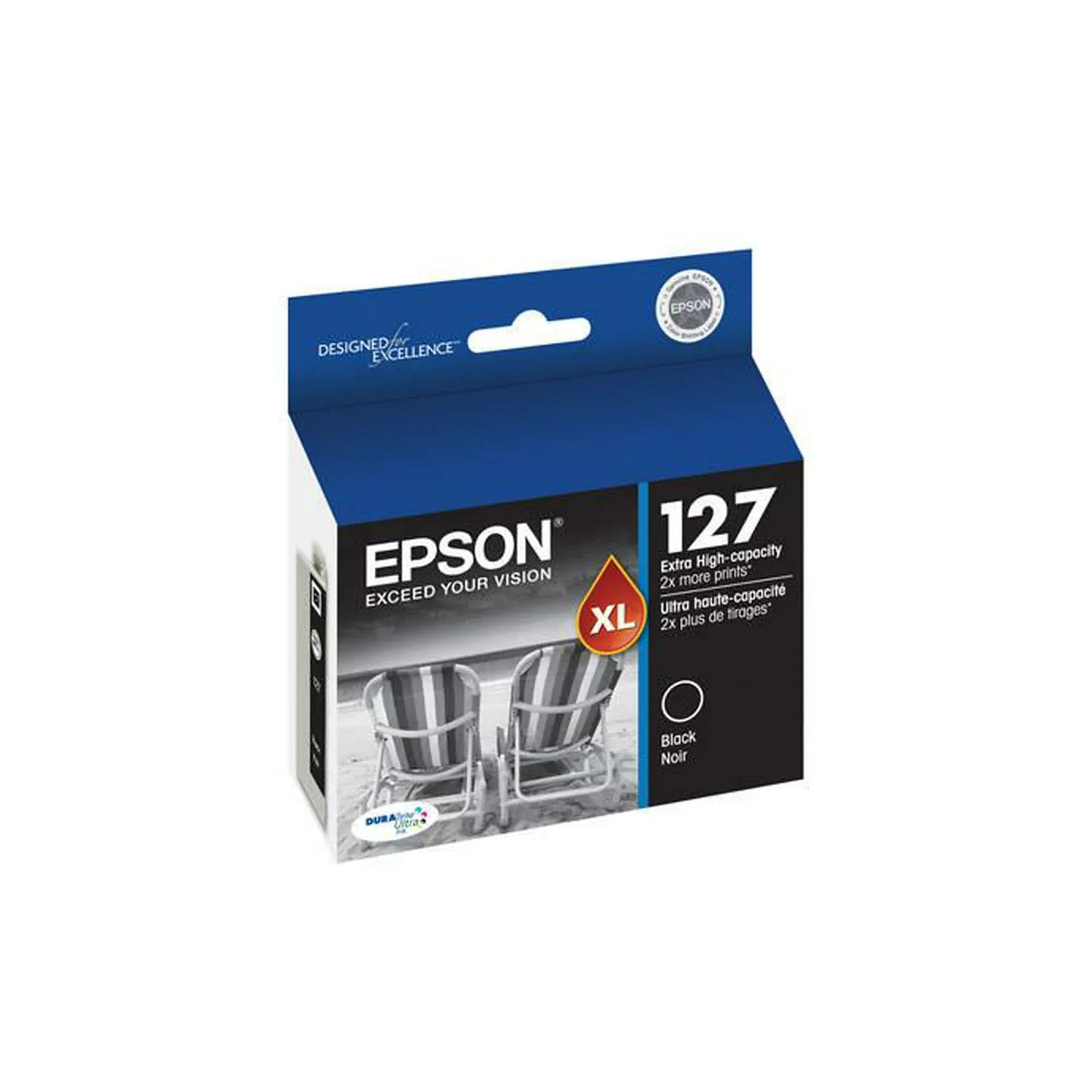 New, Pre-Owned - Epson 127 Black Ink Cartridge, T127120