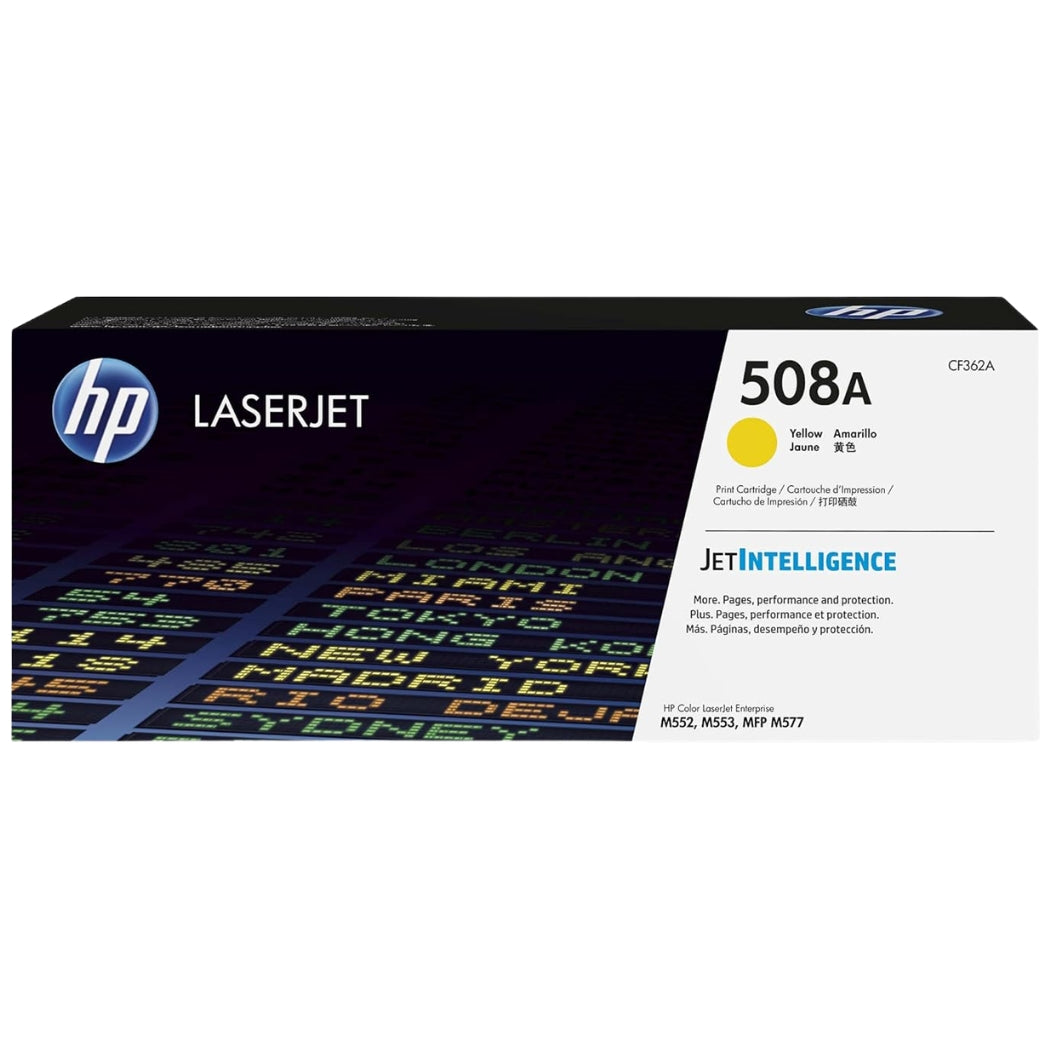 New, Pre-Owned - HP 508A Standard-Yield Yellow Toner Cartridge, CF362A