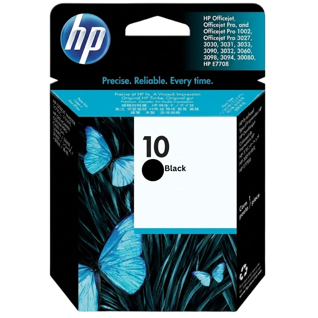 New, Pre-Owned - HP 10 Ink Cartridge Black-C4844A
