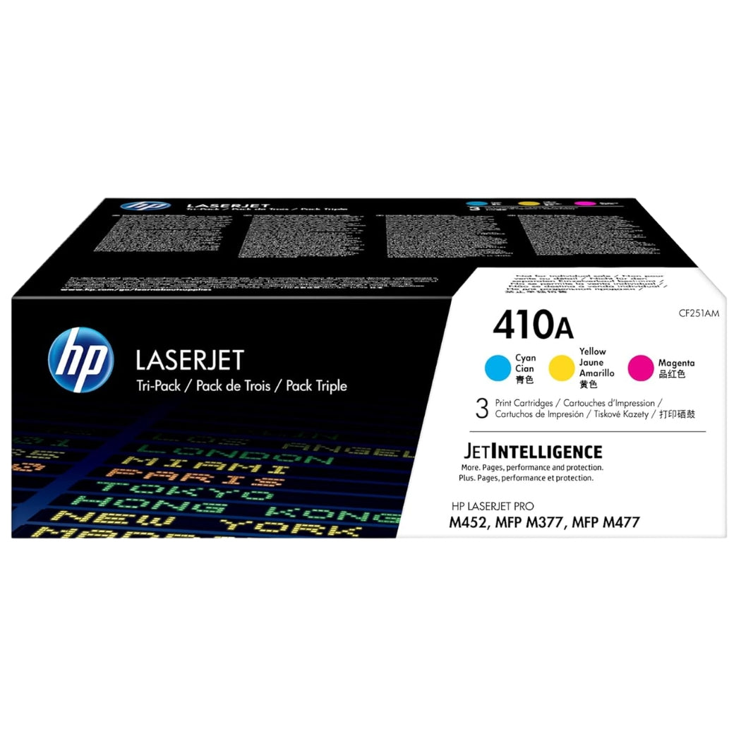 New, Pre-Owned - HP 410A Standard Yield Tri-Color Toner Cartridge, CF251AM