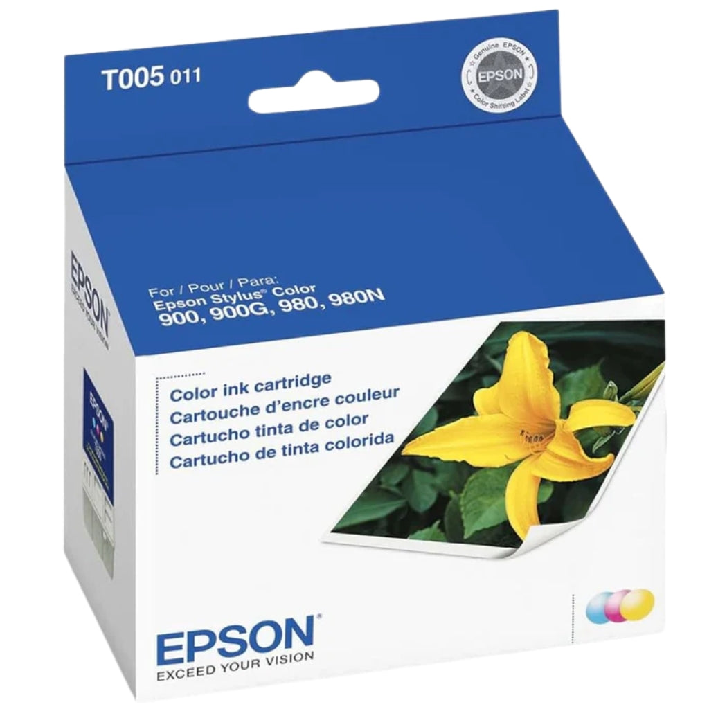 New, Pre-Owned - Epson T005 Standard-Yield Color Inkjet Cartridge, T005011