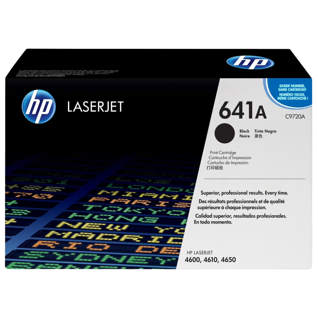 New, Pre-Owned - HP 641A High Yield Black LaserJet Toner Cartridge, C9720A