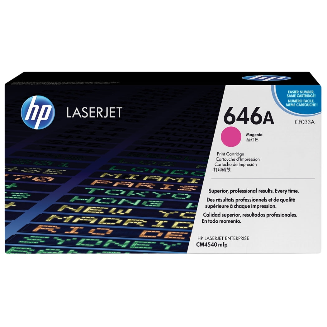 New, Pre-Owned - HP 646A Standard-Yield Magenta Toner Cartridge, CF033A