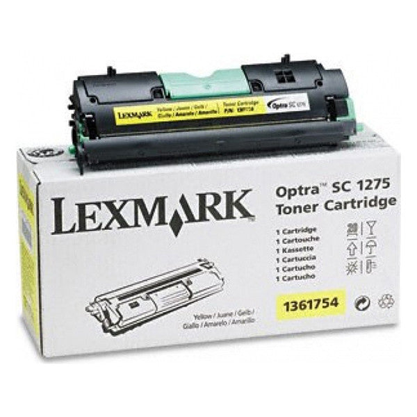 New, Pre-Owned - Lexmark 1361754 Yellow Standard Yield Toner Cartridges