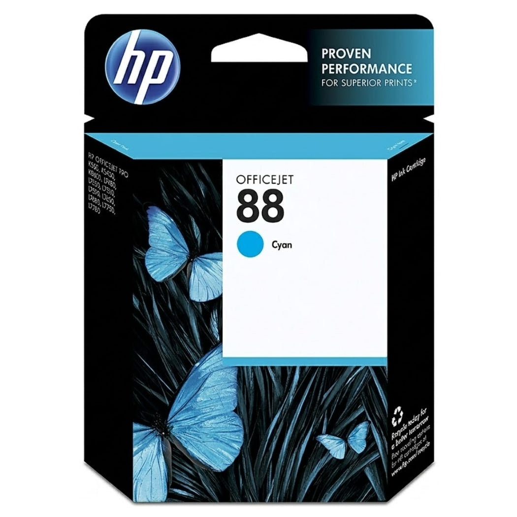 New, Pre-Owned - HP 88 (C9386AN) Cyan Ink Cartridge