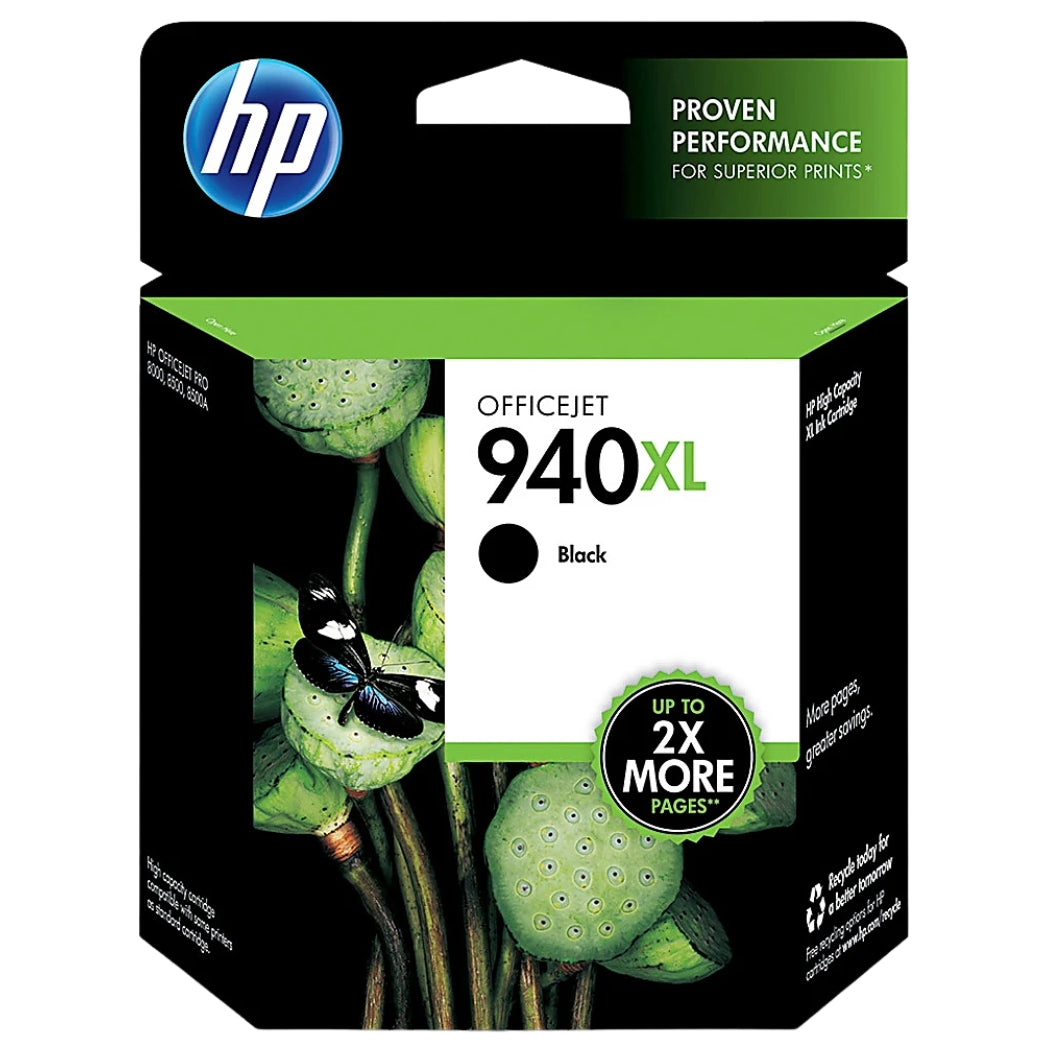 New, Pre-Owned - HP 940XL (C4906AN)  Black High Yield Ink Cartridge
